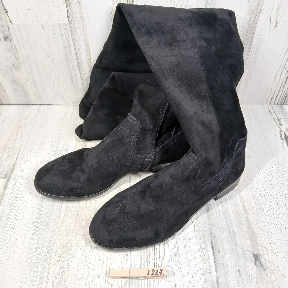 Dolce Vita Women's Teela Over the Knee‎ Boots Black Suede #1227